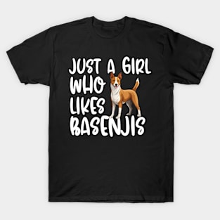 Just A Girl Who Likes Basenjis T-Shirt